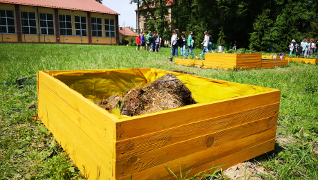 Kompostownik i Słoneczne pole w ramach projektu #OgródZKlasą